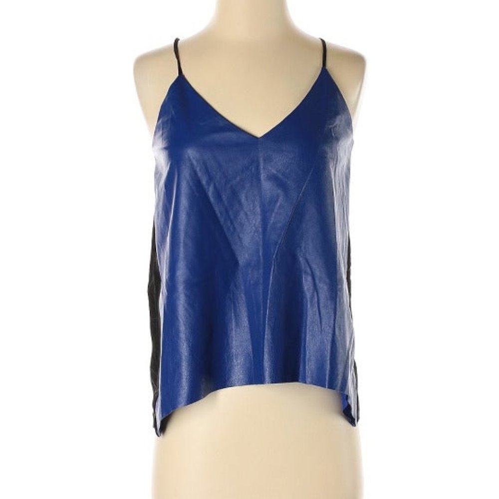 Mason Lamb Leather/Silk Tank 6